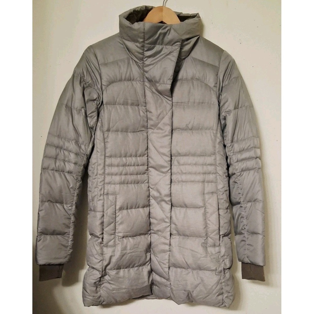Marmot Viansa 700 Down Fill Coat Parka Jacket Gray Zip/magnet Size M